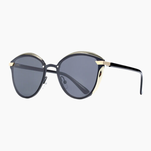 BARCUR - Γυαλιά Ηλίου Lifestyle Gold/Black Σκελετός & Black Φακός Polarized (8705)