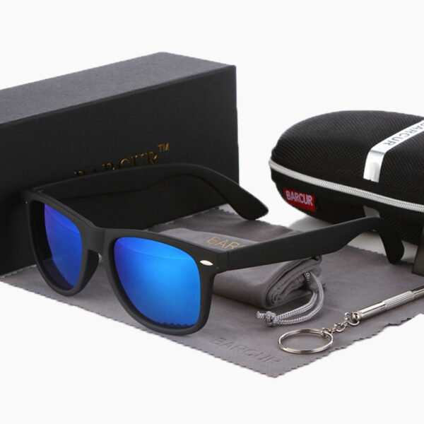 BARCUR - Γυαλιά Ηλίου Active Matte Black Σκελετός & Dark Blue Φακός Polarized (2140)