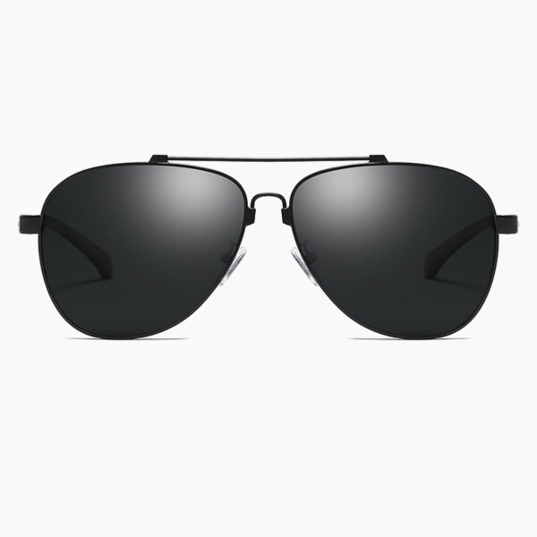 BARCUR - Γυαλιά Ηλίου Pilot Stainless Black Σκελετός & Black Φακός Polarized (8751)